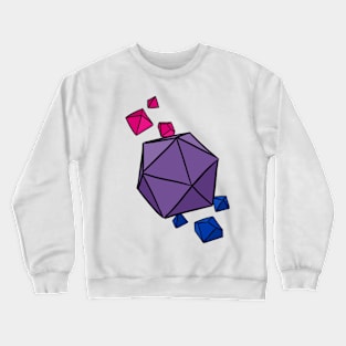 Bi Pride Colors Dice Crewneck Sweatshirt